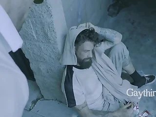 Weirdo Picks Up A Homeless Man To Clean Up & Fuck  - Roman Todd, Be-all Wolfe