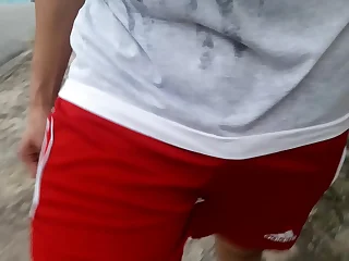 Gato atleticano voltando da academia.